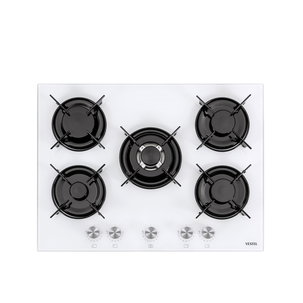 Vestel AO-71159 B DG-W 70 cm 5 G&ouml;z&uuml; Gazlı (1 G&ouml;z&uuml; Wok'lu) Ankastre Ocak