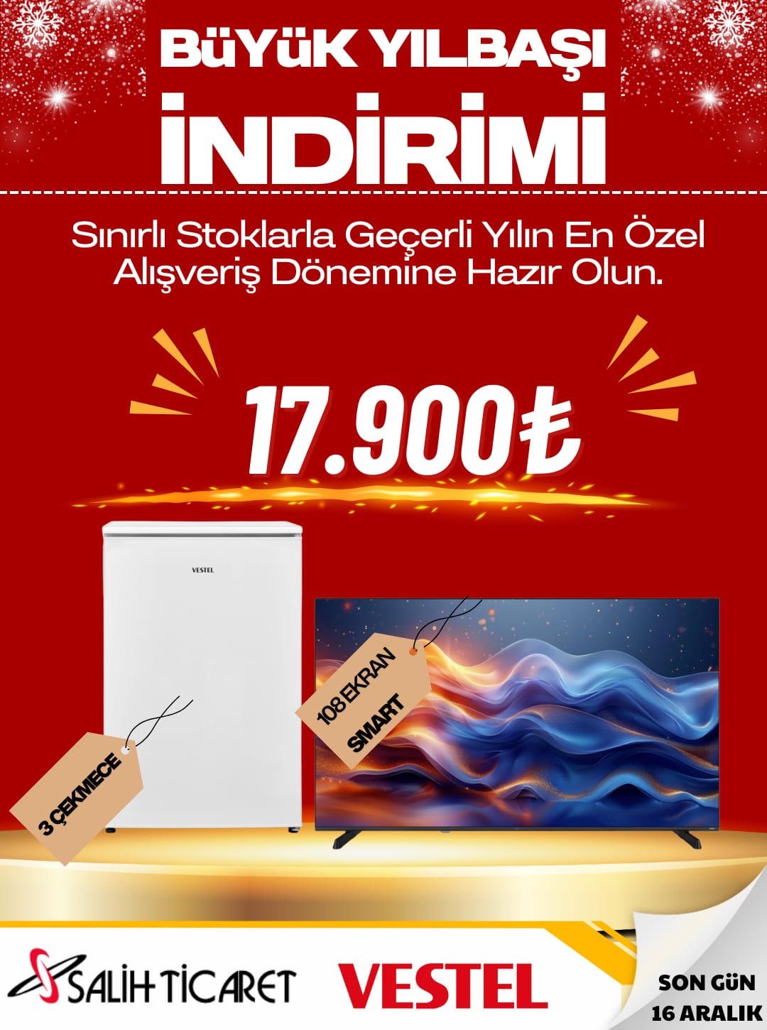  || Salih Ticaret - Vestel Konya Yetkili Bayi, Uğur Derin Dondurucu Yetkili Bayi, Tefal Konya Yetkili Bayi,Vestel, Vestel Buzdolapları, Vestel Combi Buzdolapları, Vestel Çamaşır Makineleri, Vestel Bulaşık Makineleri, Vestel Derin Dondurucular, Vestel Solo Fırınlar, Vestel Davlumbazlar, Vestel Küçük Ev Aletleri, Vestel Ankastre Ürünler, Vestel Ankastre Fırınlar, Vestel Ankastre Ocaklar, Vestel Ankastre Bulaşık Makineleri, Vestel Ankastre Mikrodalga Fırınlar, Vestel Ev Sinema Sistemleri, Vestel Cep Telefonu Elektronik, Vestel Kurutmalı Çamaşır Makineleri	Salih Ticaret, Vestel Ankastre Setler, Vestel Klimalar, Isıtma ve Soğutma	Salih Ticaret, Uğur, Uğur Buzdolapları, Uğur Yatay derin Dondurucular, Uğur Dikey Dondurucular, Uğur Klimalar, Uğur Ticari Ürünler, Fırsat Ürünleri, Diğer Markalar, Diğer Markalar Televizyonlar, Diğer Markalar Küçük Ev Aletleri, Diğer Markalar Ankastre Setler, Diğer Markalar Fırınlar, Diğer Markalar Elektronik Ürünler