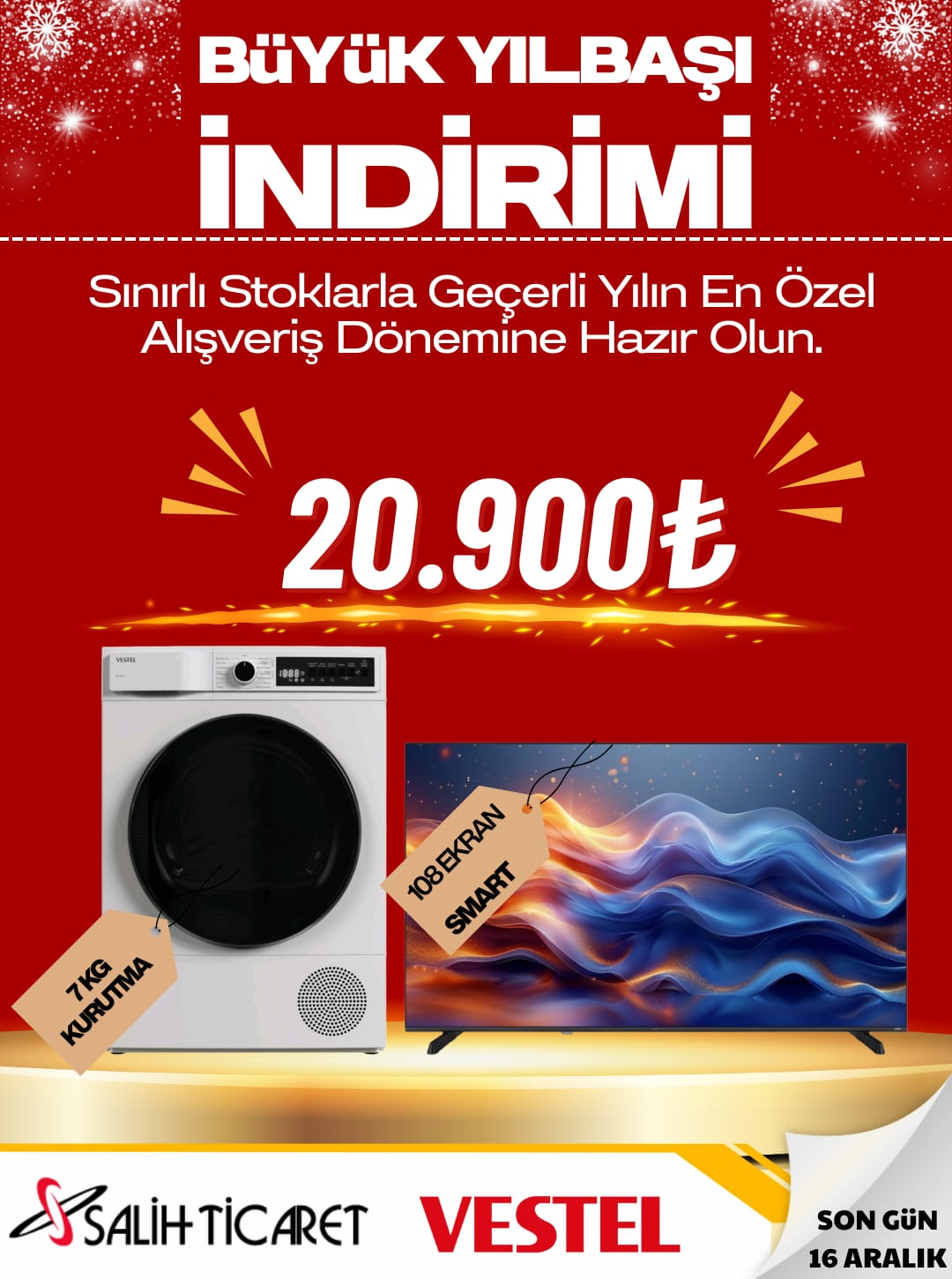 BÜYÜK YILBAŞI İNDİRİMİ